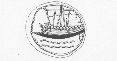 Илл. 41. Сидонская монета, V в. н.э.